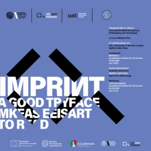 2026/05/04 IMPRINT | 3ª edizione TIPOGRAFIA: MICRO E MACRO.